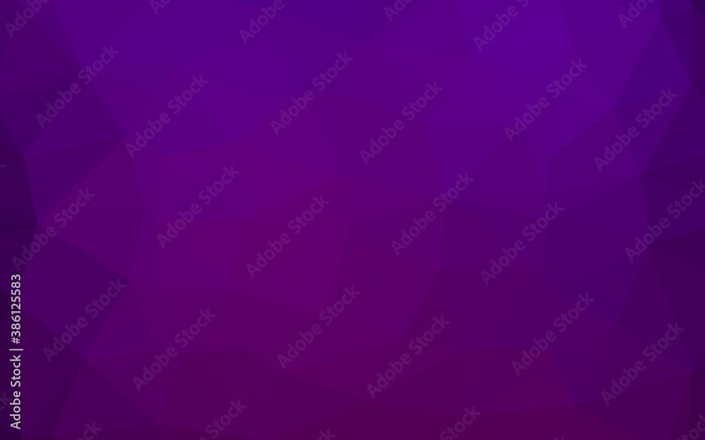 Dark Purple vector polygon abstract layout. Dark Purple vector polygon abstract layout.