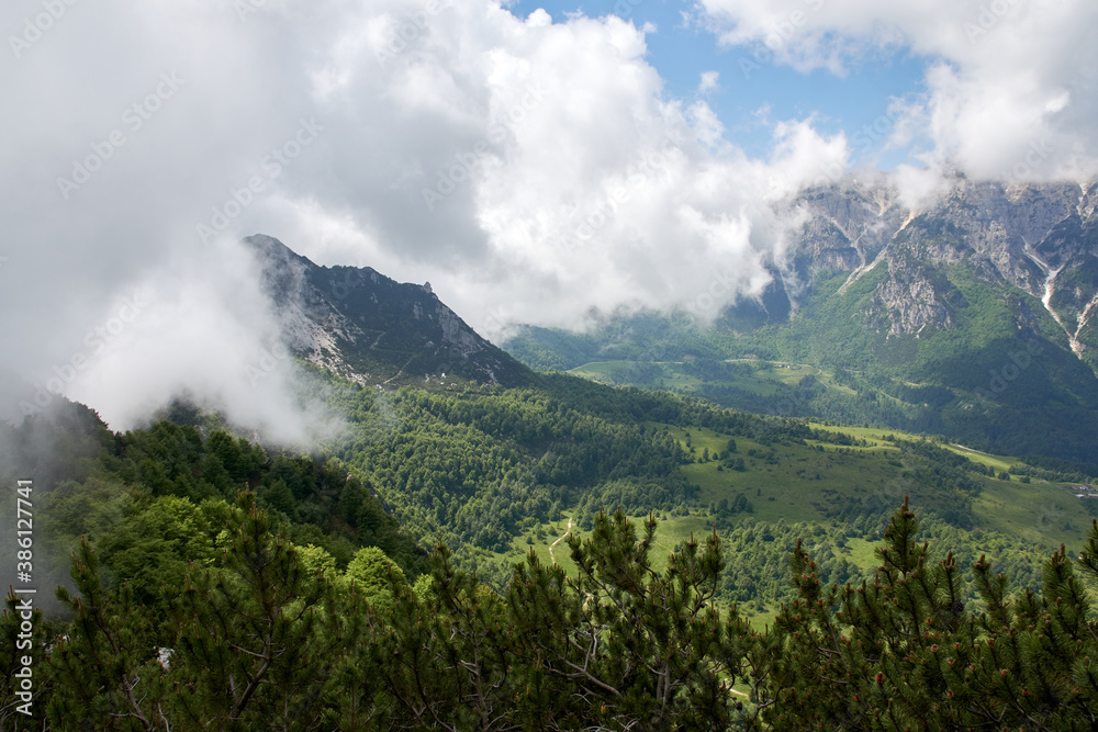 panorama in the Pasubio valleys