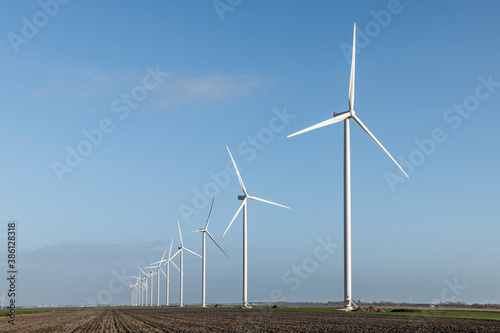 Wind turbine in Wieringermeer photo