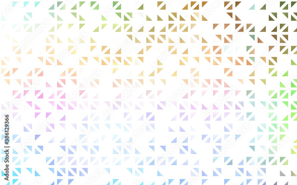 Light Multicolor, Rainbow vector texture in triangular style.