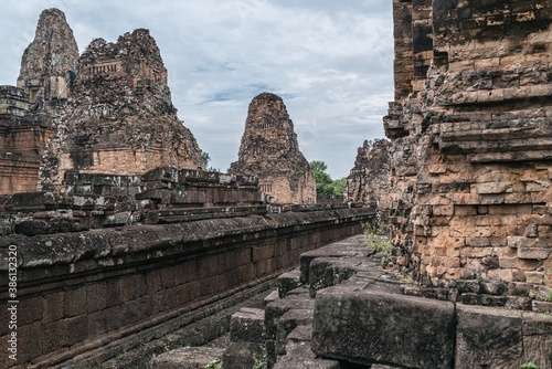 Angkor wat temple complex in Cambodia, Siem Reap Buddhist temple
