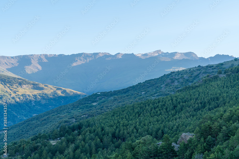 High peaks of Sierra Nevada in southern Spain High peaks of Sierra Nevada in southern Spain
