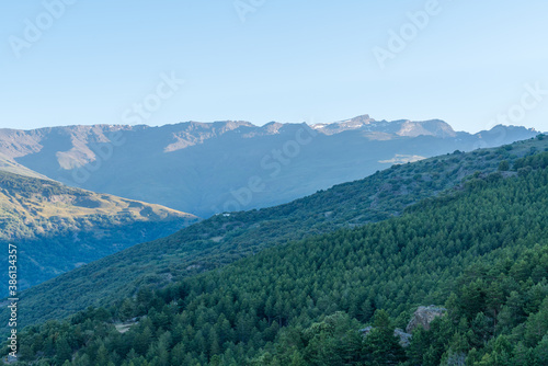 High peaks of Sierra Nevada in southern Spain