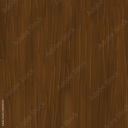 Dark brown hand-painted wood texture. for games, backgrounds and illustrations.