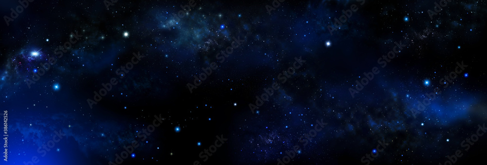 abstract space background with nebula and stars. Starry night sky	