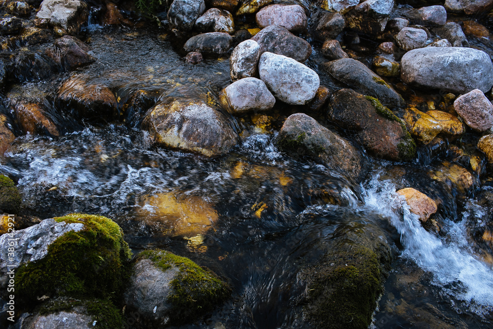 Stream running through the stones