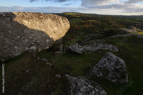 Granite on Helman Tor near St Austell Cornwall