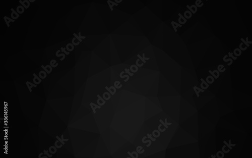 Dark Silver, Gray vector abstract polygonal layout.