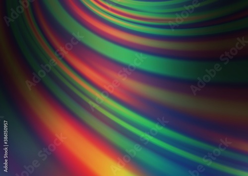 Dark Multicolor  Rainbow vector bokeh and colorful pattern.