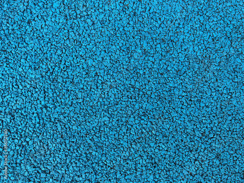 Cyan color rubber sport coverinf texture. Abstract background and texture for design