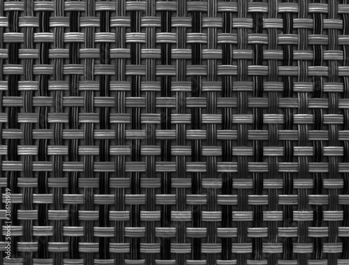 Woven black and white texture. seamless texture of basket surface. wooden vine wicker straw basket. handcraft weave texture