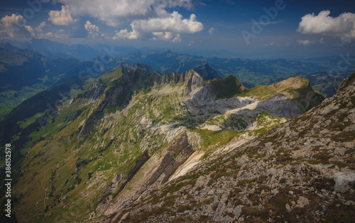 Mountains in Appenzeller Alps, Swiss Alps