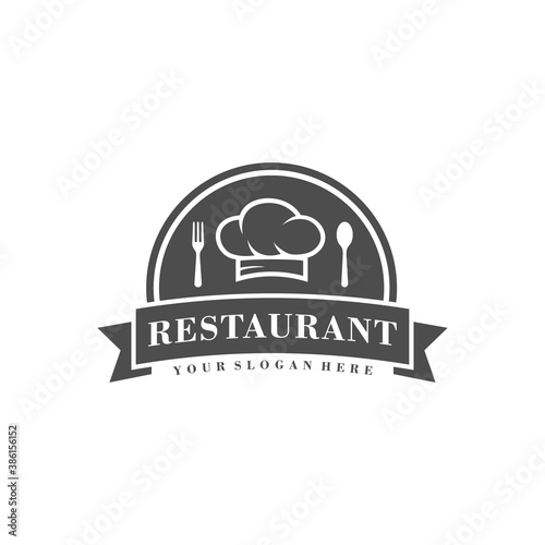 Restaurant logo, Chef logo vector