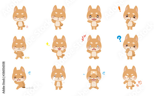 柴犬くん_色んなポーズセット1