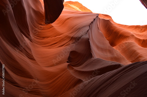 The trippy mars looking Antelope Canyon in Navajo country in Arizona, United States of America