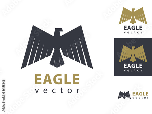 Classic eagle logo design. Vector illustration.