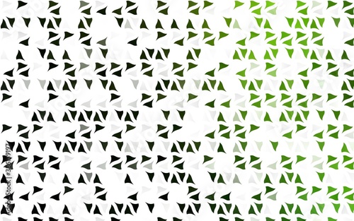 Light Green vector backdrop with lines  triangles.