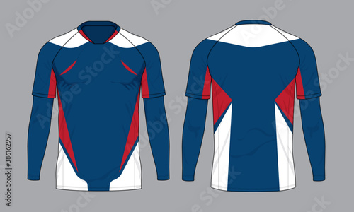 Football soccer jersey design template set vector