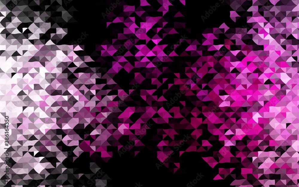 Dark Pink vector template with crystals, triangles. Dark Pink vector template with crystals, triangles.