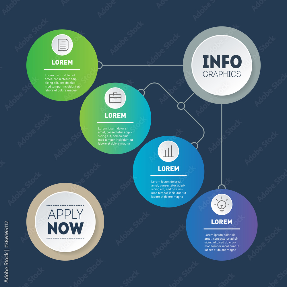 Web design template with button 