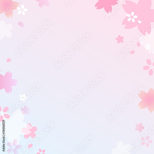 桜のフレーム・背景素材