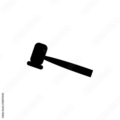 Hammer icon logo, vector design
