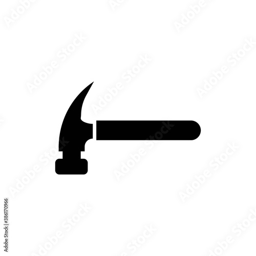 Hammer icon logo, vector design