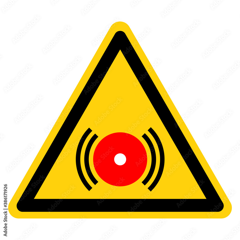 Warning Emergency Alarm Fire Alarm Symbol Sign,Vector Illustration, Isolated On White Background Label. EPS10 Warning Emergency Alarm Fire Alarm Symbol Sign,Vector Illustration, Isolated On White Background Label. EPS10