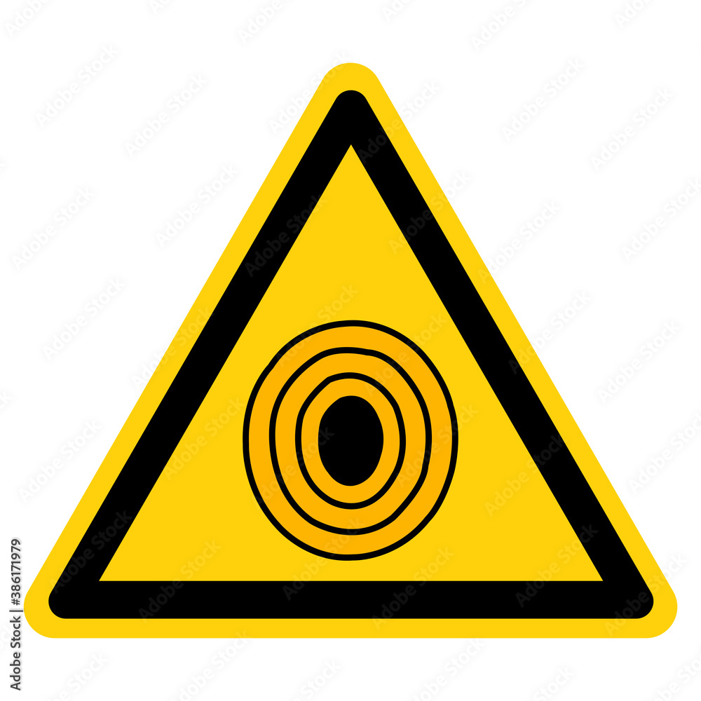 Warning Microwave Hazard In This Area Symbol Sign,Vector Illustration, Isolated On White Background Label. EPS10 Warning Microwave Hazard In This Area Symbol Sign,Vector Illustration, Isolated On White Background Label. EPS10