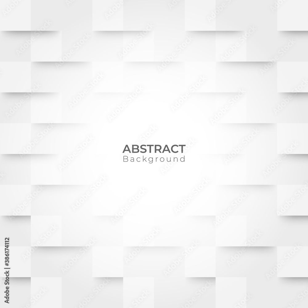 Abstract 3D modern square pattern background. White and grey geometric texture. vector illustration Abstract 3D modern square pattern background. White and grey geometric texture. vector illustration