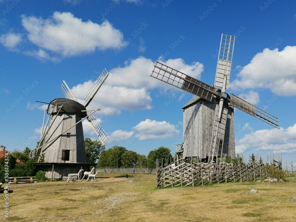 Fototapeta premium windmill in the countryside