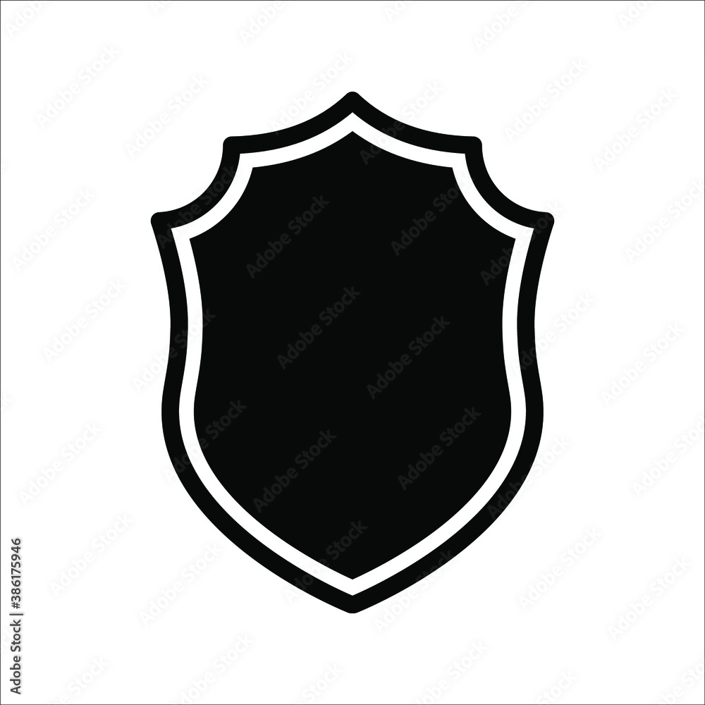 protective icon, shield icon on a white background protective icon, shield icon on a white background
