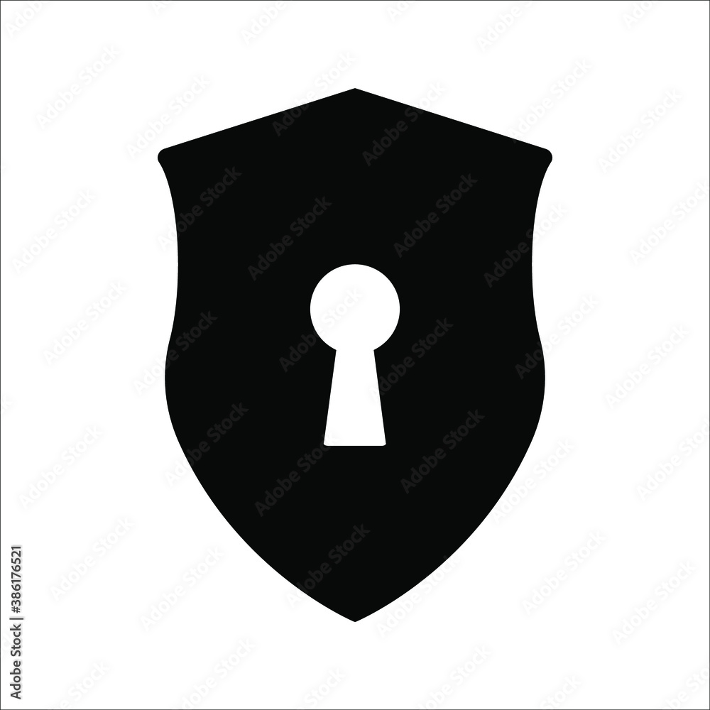 protective icon, shield icon on a white background protective icon, shield icon on a white background