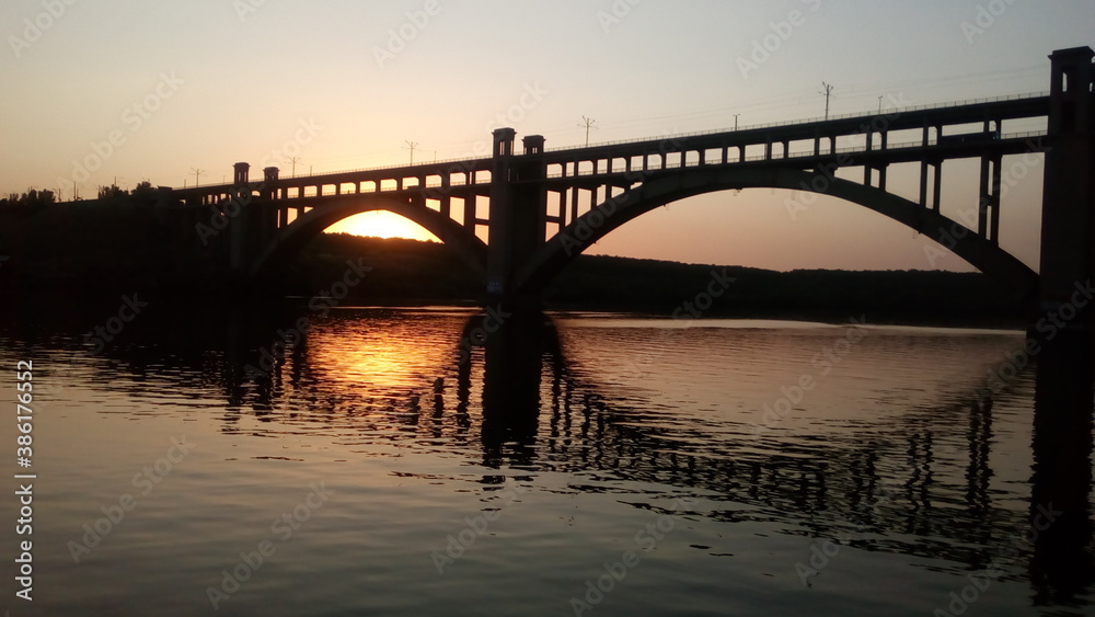 Fototapeta premium bridge over the river