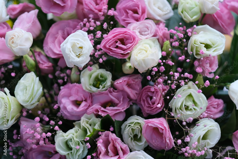 close up colorful rose bouquet.soft focus close up colorful rose bouquet.soft focus