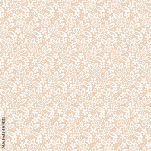 white floral pattern