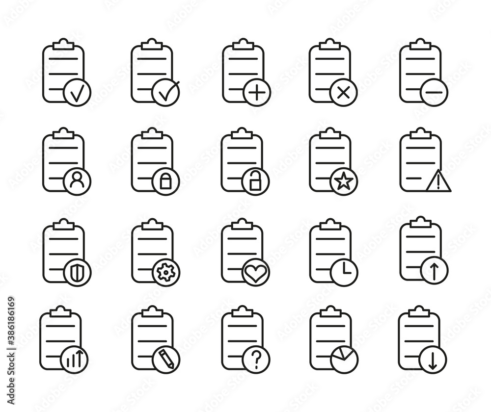 Simple Set Of Clipboard Related Outline Icons. Elements For Mobile Concept And Web Apps. Thin Line Vector Icons For Website Design And Development, App Development. Premium Pack. Simple Set Of Clipboard Related Outline Icons. Elements For Mobile Concept And Web Apps. Thin Line Vector Icons For Website Design And Development, App Development. Premium Pack.
