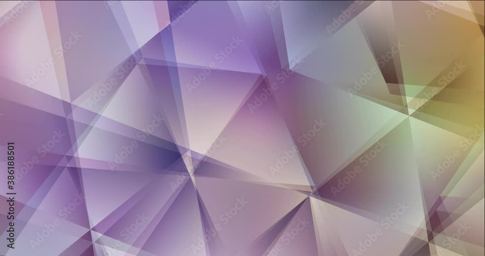 4K looping light multicolor polygonal flowing video. Flowing colorful lights in motion style with gradient. Film business advertising. 4096 x 2160, 30 fps. Codec Photo JPEG.