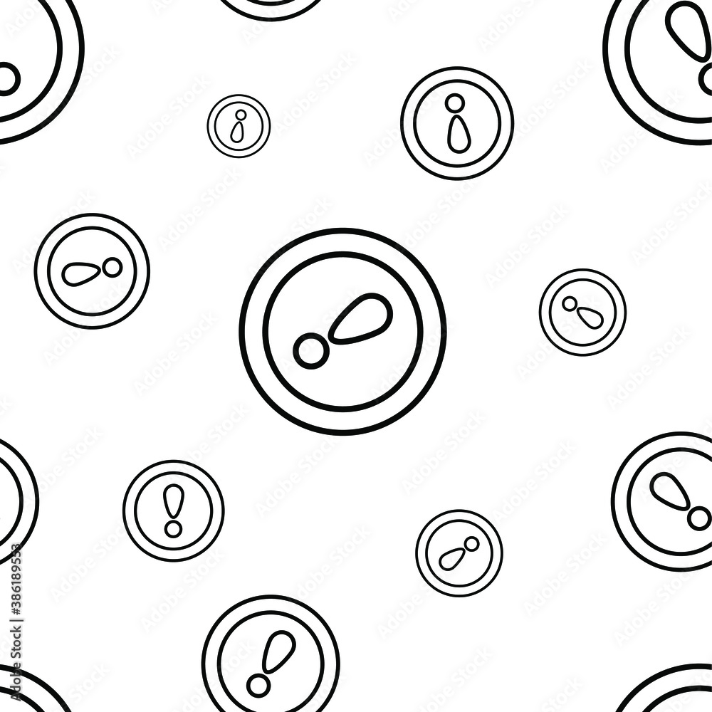 Seamless patterns with exclamation sign Seamless patterns with exclamation sign