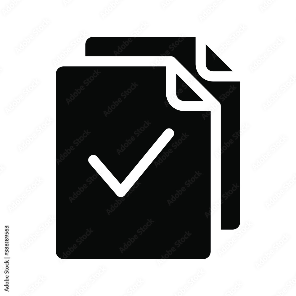 Document vector icon. file icon.  Illustration isolated for graphic and web design.