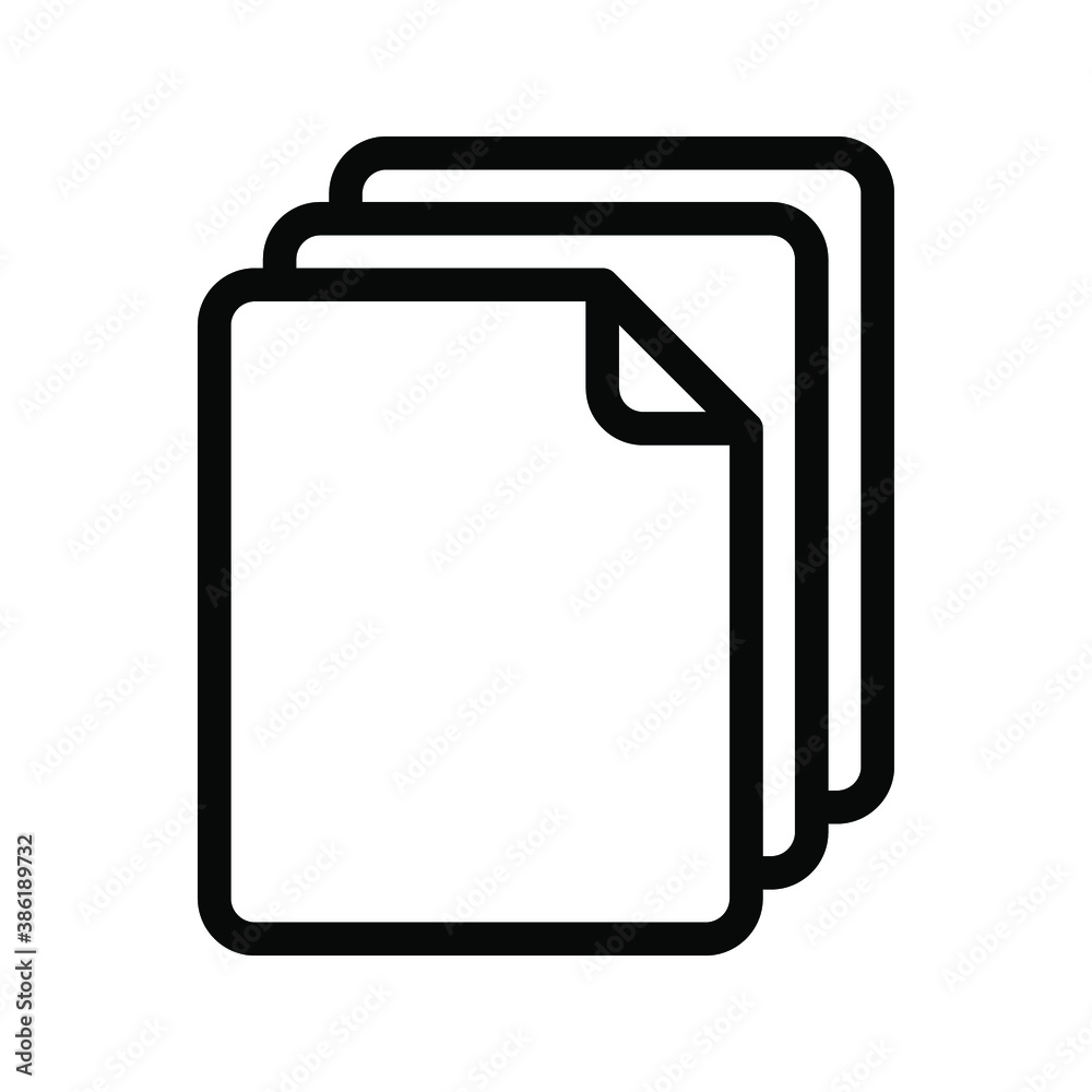 Document vector icon. file icon. Illustration isolated for graphic and web design. Document vector icon. file icon. Illustration isolated for graphic and web design.
