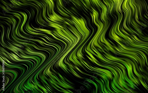 Light Green vector pattern with lava shapes.