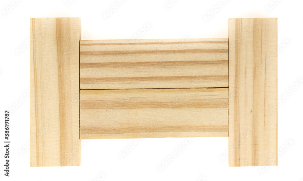 Stack wooden blocks isolated on a white background. Wooden Blocks disrupted and building on white background Stack wooden blocks isolated on a white background. Wooden Blocks disrupted and building on white background