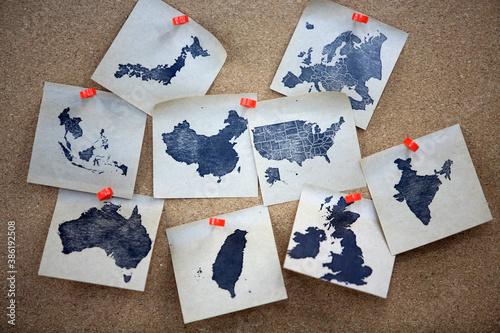 Wall Mural diplomacy  of the world in asia and europe