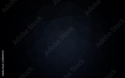 Dark BLUE vector abstract polygonal layout.