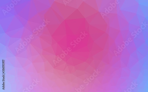 Light Pink, Blue vector abstract mosaic backdrop.