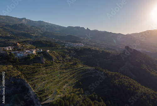 Mountainous surroundings of Guadalest village. Spain