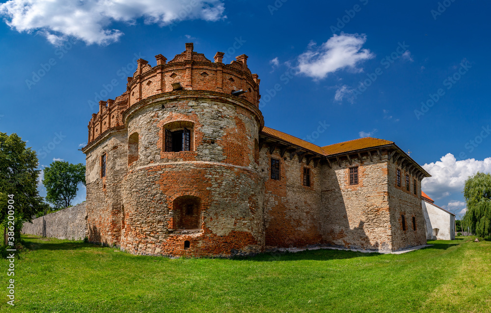 A beautiful fortress of princes in Starokonstantinov. travel by Ukraine.