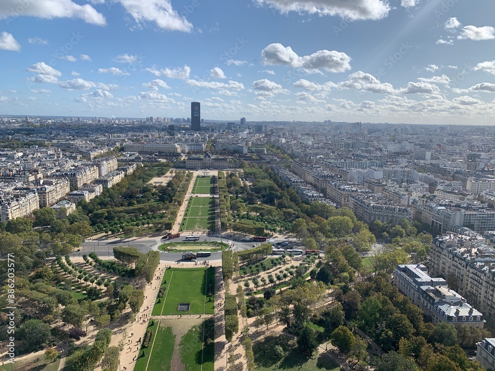 view from the eiffel tower france travel