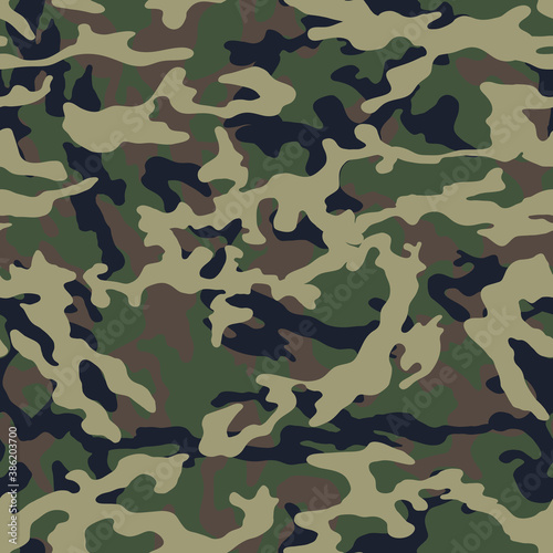 Fashionable camouflage pattern, military print .Seamless illustration